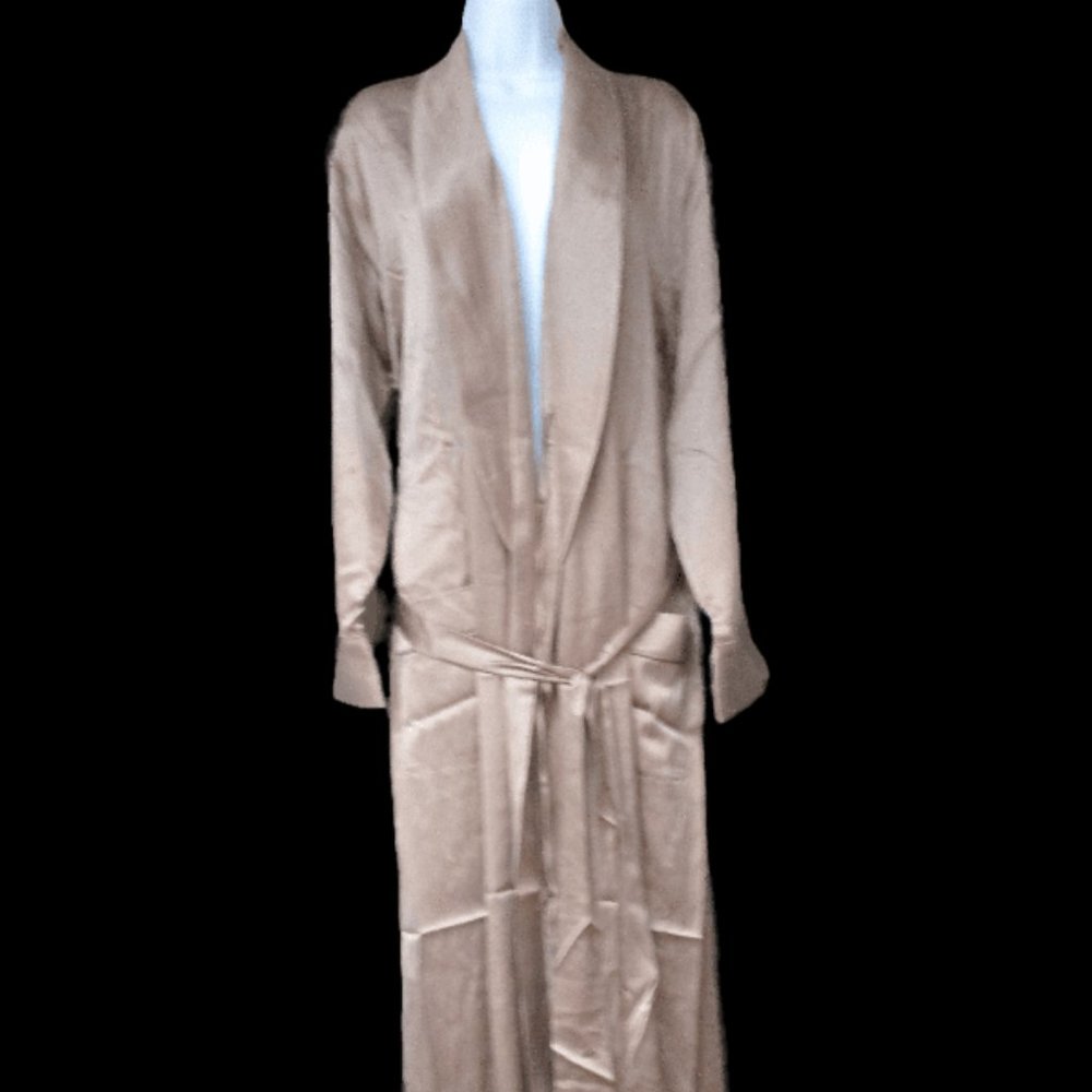 Skims NWT Sienna ( Tan) Colored Silk Robe XL